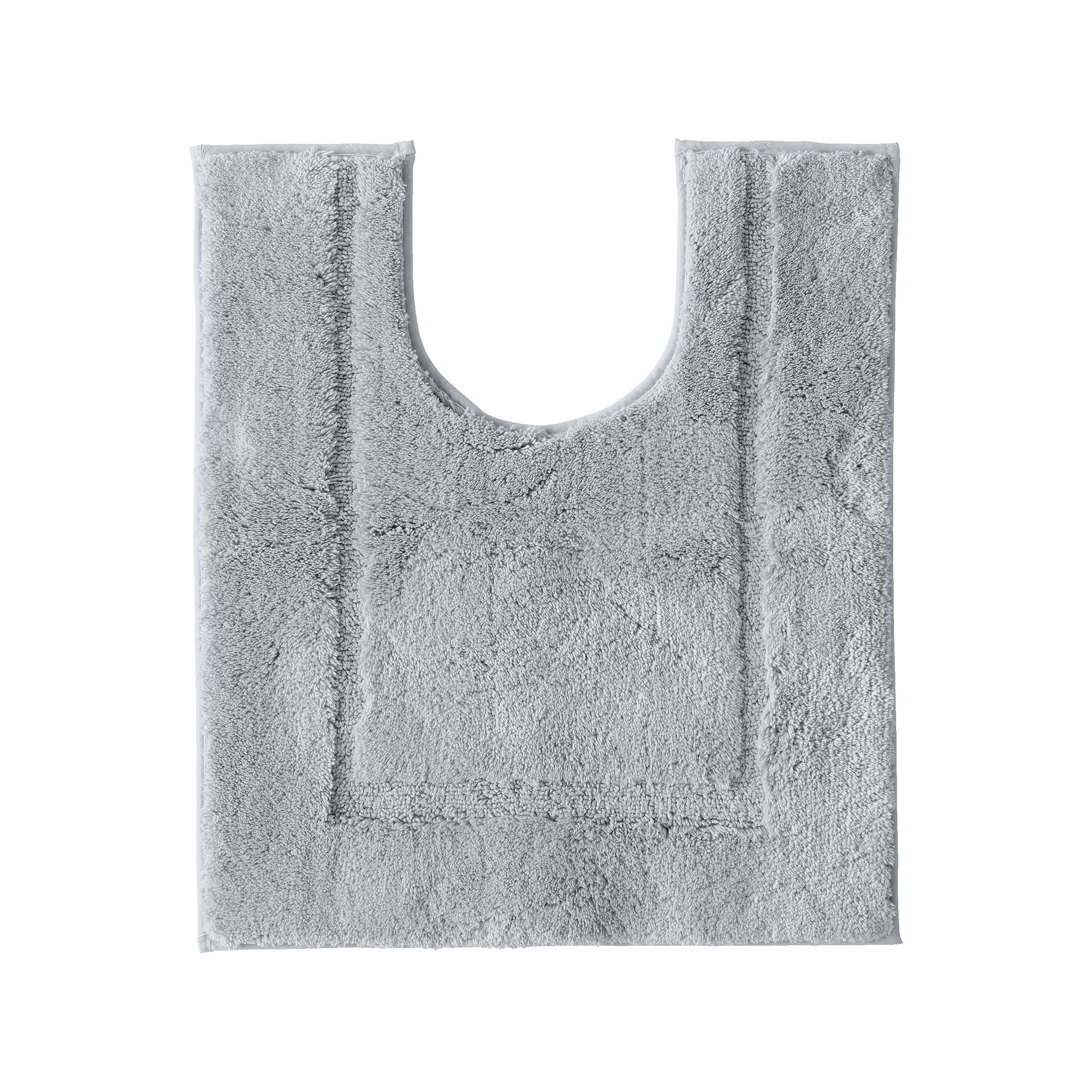 Lands End Cotton Non-skid Contour Bath Rug, Shale Gray