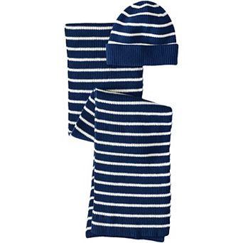 Lands' End Drifter Scarf & Hat Set