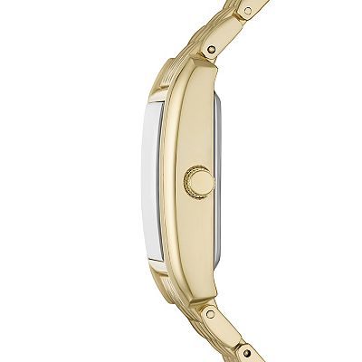 Folio Women's Gold Tone Watch Bracelet Stackable Set