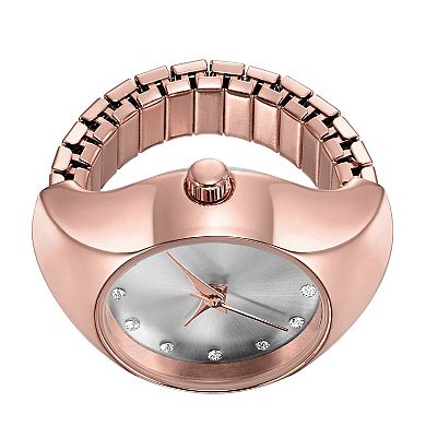 Folio Women's Rose Gold Stackable Ring Watch Set