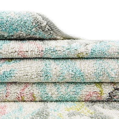 Unique Loom Peekaboo Whimsy Kids Throw or Area Rug