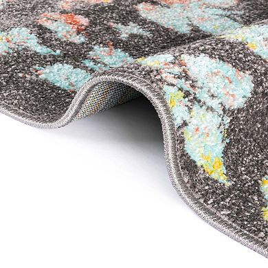 Unique Loom Butterflies Whimsy Kids Throw or Area Rug