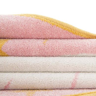 Unique Loom Nap Time Whimsy Kids Throw or Area Rug