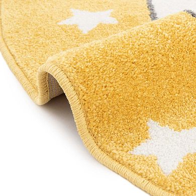 Unique Loom Penny Whimsy Kids Throw or Area Rug