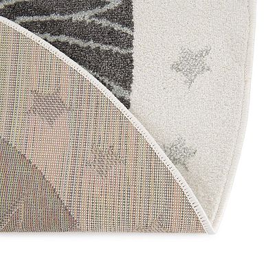 Unique Loom Friendly Lion Whimsy Kids Throw or Area Rug