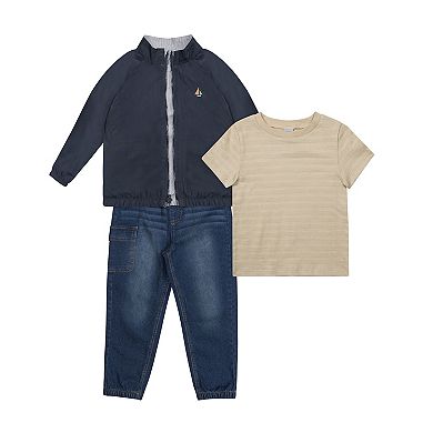 Baby and Toddler Boy Little Lad 3-Piece Jacket, Tee & Pant Set