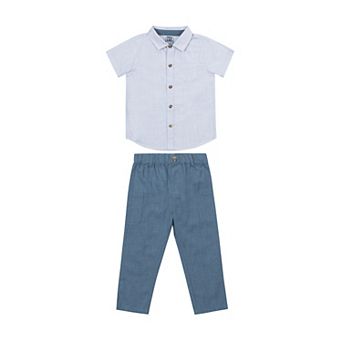 Baby and Toddler Boy Little Lad 2 pc Shirt & Pant Set