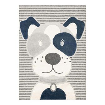 Unique Loom Doggo Whimsy Kids Throw or Area Rug