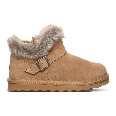 Bearpaw Jasmine Girls' Faux Fur Collared Ankle Boots