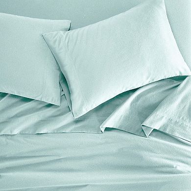 SUPERIOR Flannel Cotton Solid Deep Pocket Sheet Set