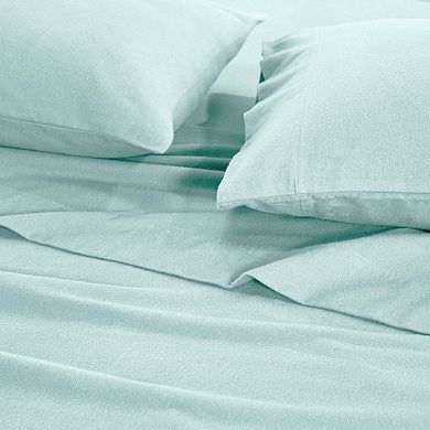 SUPERIOR Flannel Cotton Solid Deep Pocket Sheet Set