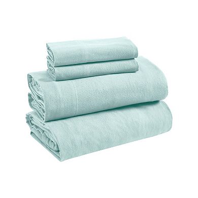 SUPERIOR Flannel Cotton Solid Deep Pocket Sheet Set