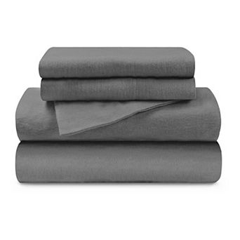SUPERIOR Flannel Cotton Solid Deep Pocket Sheet Set