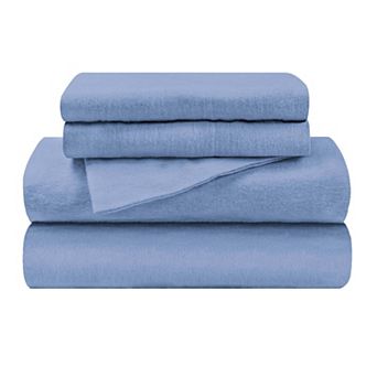SUPERIOR Flannel Cotton Solid Deep Pocket Sheet Set