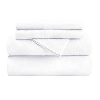 SUPERIOR Flannel Cotton Solid Deep Pocket Sheet Set