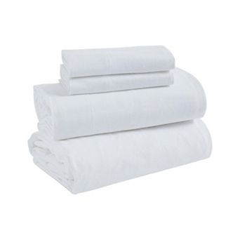 SUPERIOR Flannel Cotton Solid Deep Pocket Sheet Set