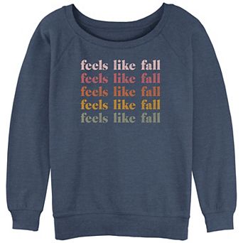 Juniors' Feels Like Fall Graphic Pullover
