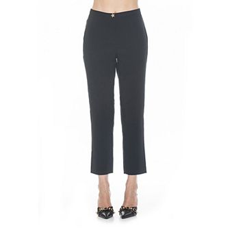 Women's ALEXIA ADMOR Stefan Star Button Slim Fit Pants
