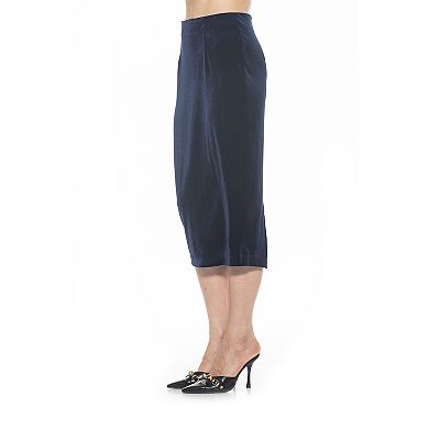 Women's ALEXIA ADMOR Jayden Velvet Midi Skirt