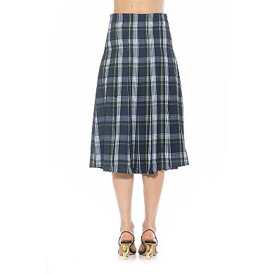 Women's ALEXIA ADMOR Shilo Midi Length Pleated Skirt