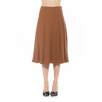 Women's ALEXIA ADMOR Shilo Midi Length Pleated Skirt