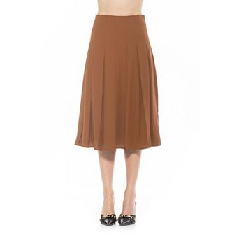 Women's ALEXIA ADMOR Shilo Midi Length Pleated Skirt