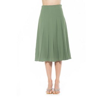 Women's ALEXIA ADMOR Shilo Midi Length Pleated Skirt