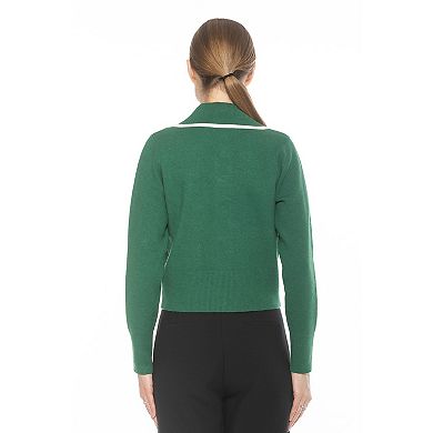 Women's ALEXIA ADMOR Mari Long Sleeve Button Detail Sweater Jacket