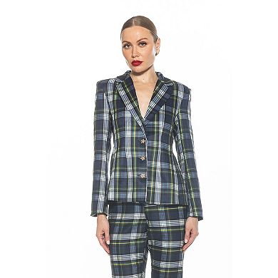 Women's ALEXIA ADMOR Gwen Star Button Fitted Jacket