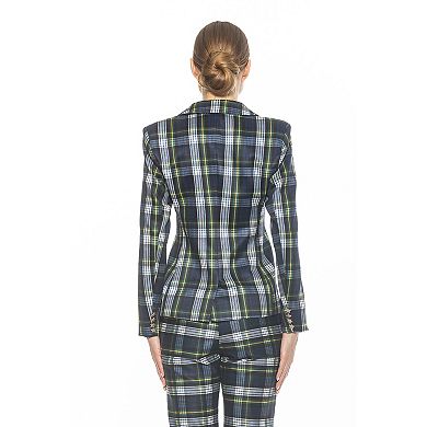 Women's ALEXIA ADMOR Gwen Star Button Fitted Jacket