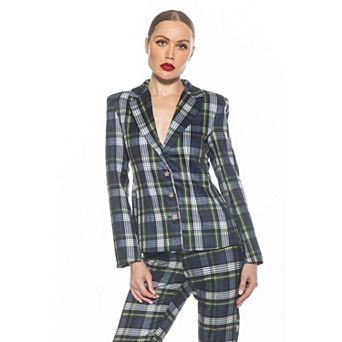 Women's ALEXIA ADMOR Gwen Star Button Fitted Jacket