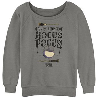 Disney's Hocus Pocus It's Just A Bunch Of Hocus Pocus Cauldron And Broomsticks Juniors' Graphic Pullover