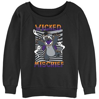 Disney's Lilo & Stitch Wicked Mischief Ghosts Juniors' Graphic Pullover