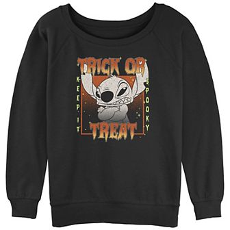 Disney's Lilo & Stitch Trick Or Treat Keep It Spooky Juniors' Graphic Pullover