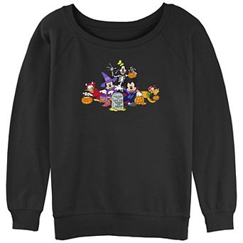Disney's Mickey Mouse & Friends Trick Or Treating Juniors' Graphic Pullover