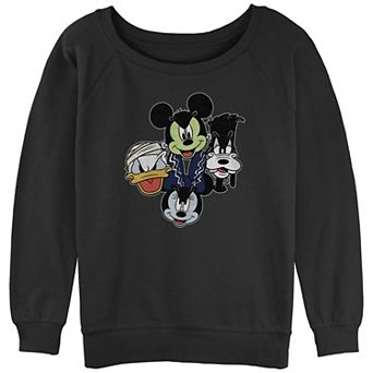 Disney's Mickey Mouse & Friends Halloween Heads Juniors' Graphic Pullover