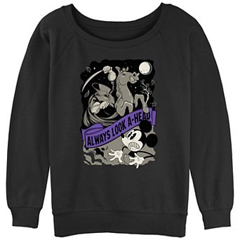 Disney's Mickey Mouse Headless Horseman Always Look Ahead Juniors' Graphic Pullover