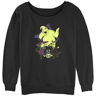 Disney's The Nightmare Before Christmas Oogie Boogie Crew Juniors' Graphic Pullover