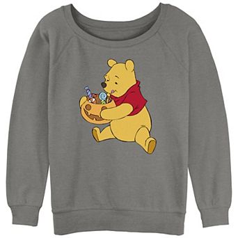 Disney's Winnie The Pooh Candy Eater Juniors' Graphic Pullover