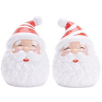 Santa Salt & Pepper Shakers (Set of 2) 3.5"H Dolomite