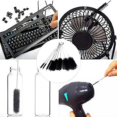Nylon Straw Cleaning Brush Set 10 Pcs