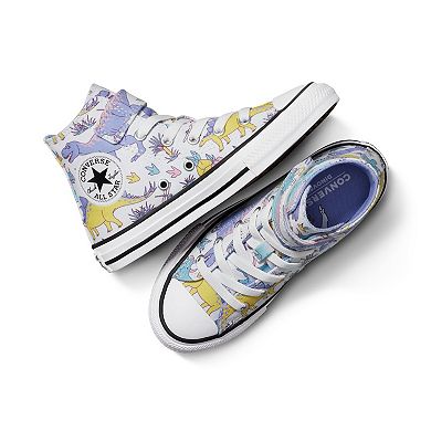 Converse Chuck Taylor All Star Dino Party Easy-On Little Kids Girls' Sneakers