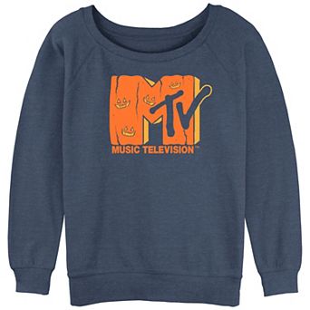 Juniors' MTV Jack O Lantern Graphic Pullover