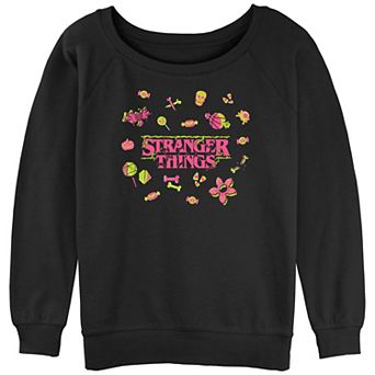 Juniors' Stranger Things Halloween Icons Graphic Pullover