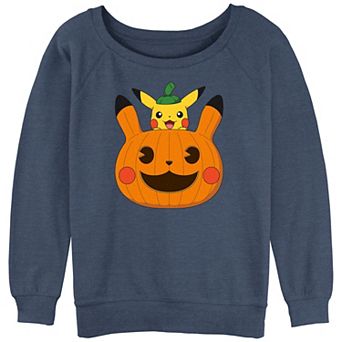 Juniors' Pokemon Pikachu Jack O Lantern Graphic Pullover
