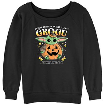 Juniors' Star Wars The Mandalorian Grogu Cutest Pumpkin In The Galaxy Graphic Pullover