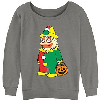Juniors' The Simpsons Clown Ralph Trick Or Treater Graphic Pullover