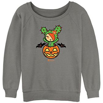 Juniors' Tokidoki Pumpkin Scare Graphic Pullover