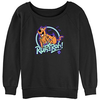 Juniors' Scooby-Doo Ruh-Roh! Scared Trick Or Treater Graphic Pullover