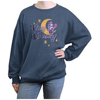 Juniors' Care Bears Stay Spooky Oversized Graphic Pullover